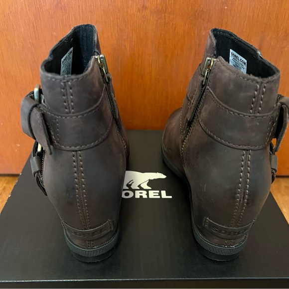 Sorel Joan of Arctic Moto Wedge Bootie NIB 7 - Picture 7 of 7